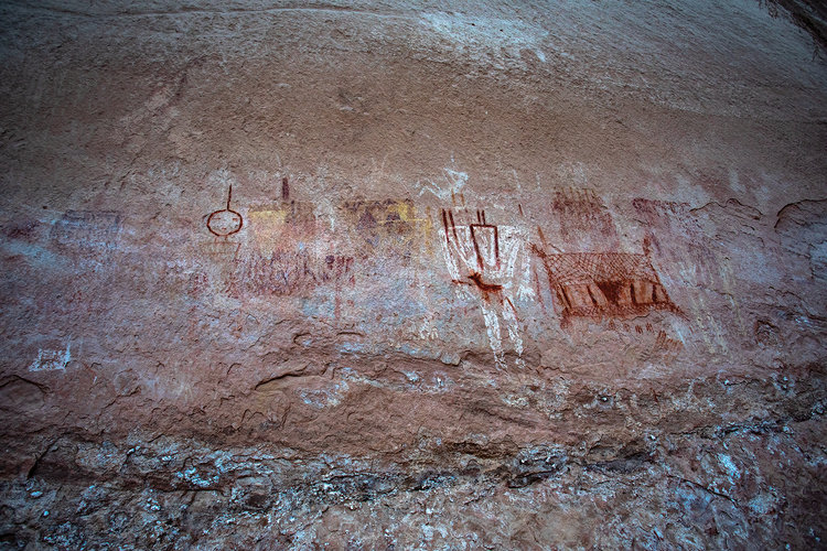 Painted wall. Photo by Stephen Eginoire