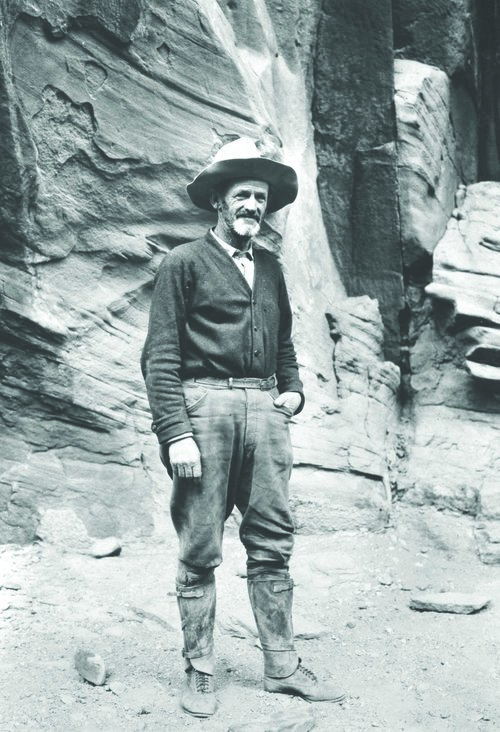 John Wetherill near Rainbow Bridge in 1923. Courtesy of Harvey Leake.